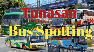 BUS SPOTTING AT INTERSECTION IN TUNASAN Vlog353 bus philippines [upl. by Tecil]