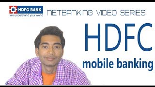 HDFC netbanking part 3 Mobile banking application for android [upl. by Lebyram]