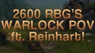 World Of Warcraft 2600 Rated Battlegrounds from Warlock PoV ft Reinhart [upl. by Lieno]