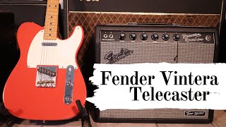 Fender Vintera Telecaster Demo [upl. by Naenej]