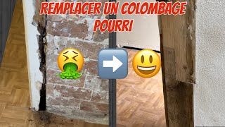 Remplacer un colombage de porte pourri par l’humidité [upl. by Cestar]