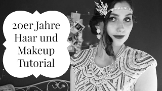 20er Jahre Gatsby Inspired Hair amp Makeup Tutorial  KarnevalFasching Outfit Idee [upl. by Mays739]