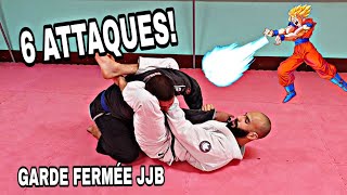 6 attaques en Garde fermée quotBloc 1quot techniques JiuJitsu brésilien [upl. by Alisia931]