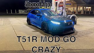 T51r MOD CIVIC TYPE R DRIVE 500HP POV [upl. by Fulton]