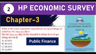 Economic Survey 202324  Chapter 3  Economic survey for Allied  HPAS PGT 2024 [upl. by Namhar442]