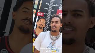 Trae Young has some questions about his height here 🤣 [upl. by Yevreh503]