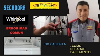 Como reparar falla más común en secadora Whirlpool [upl. by Itisahc]