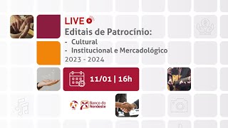 Editais de Patrocínio Cultural Institucional e Mercadológico 2023  2024 [upl. by Atteoj]