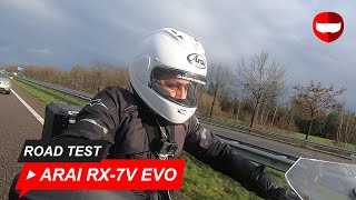 Arai RX7V Evo  Review  Roadtest  Champion Helmets [upl. by Ayyidas111]