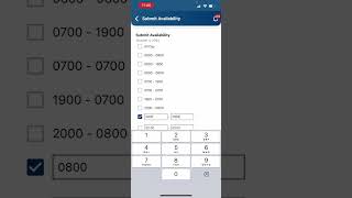 Submitting Availability in the Mobile App [upl. by Ayrotal]