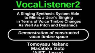 VocaListener2 Constructed voice timbre space [upl. by Derraj837]