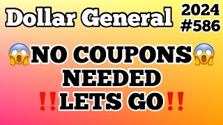 2024586😱Dollar General Couponing‼️NO COUPONS NEEDED‼️LETS GO‼️Must Watch👀👀 [upl. by Cher]