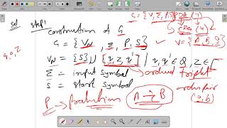 411  Automata  Conversion from PDA to CFG Part 1 Dr Pushpa Choudhary [upl. by Piero]