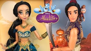 Disney Store Jasmine and Aladdin Limited edition dolls  Review [upl. by Eerased208]