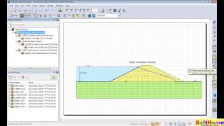 21 SLOPEW Rapid Drawdown  水位的快速下降GeoStudio [upl. by Rance]