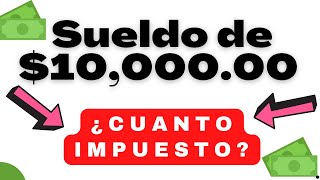 ❤️ SI GANO 10000 cuanto me quitan de impuestos 2024  Calculo Trabajador ISR E IMSS sueldos 9 [upl. by Llerrom153]