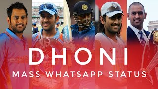 ❤️ Dhoni 🔥 mass 💯 whatsapp status in tamil  High 5 tamil Full HD indiadhoniipldhonism [upl. by Salli]