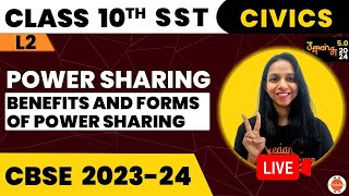 Ch1 Power Sharing  Benefits and Forms of Power Sharing L2 CBSE Class 10 VedantuClass91011 [upl. by Imat392]