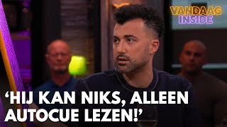 Eus over Renze Klamer Hij kan niks alleen autocue lezen en de administratie  VANDAAG INSIDE [upl. by Annawal57]