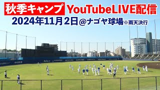 2024年11月2日 秋季キャンプLIVE配信 ドラゴンズ秋キャンLIVE DragonsInside [upl. by Anikehs]