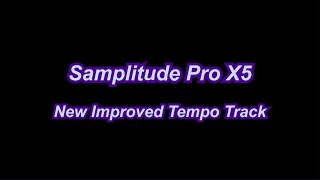 Samplitude Pro X5 New Improved Tempo Track [upl. by Sucramrej]