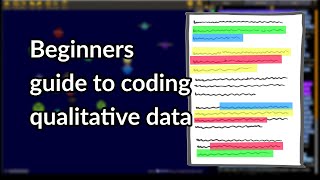 Beginners guide to coding qualitative data [upl. by Adeirf305]