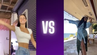 Charli DAmelio vs Addison Rae tiktok dance battle [upl. by Anirat328]