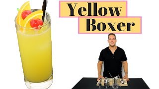 Yellow Boxer alkoholfreier Cocktail mit Tonic Water Alkoholfreier Cocktail selber machen [upl. by Yanej]