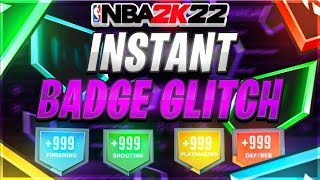 NEW 2023 NBA 2K22 INSTANT BADGE GLITCH BADGE GLITCH 2K22 NBA 2K22 GLITCH [upl. by Narual]