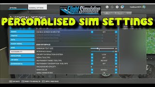 FS2020 Sim Settings Tips amp Tricks To Personalise Your Flight SIm Experience  Xbox amp PC [upl. by Noli]