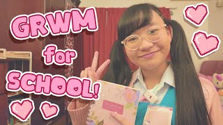 My School Routine ₊‧°𐐪♡𐑂°‧₊ GRWM Vlog ⋆౨ৎ˚⟡˖ ࣪ [upl. by Mihsah]