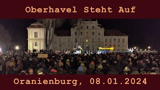 Demo am 08012024 in Oranienburg Oberhavel Steht Auf [upl. by Yleoj]