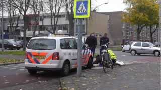 Fietser gewond na val Alkmaar [upl. by Kcirdde]