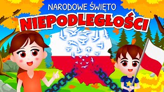 Kazio i 11 LISTOPADA dla dzieci  Narodowe Święto Niepodległości w Polsce i na świecie 🇵🇱🌎 [upl. by Mou]