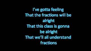 Miss Evicks Adding and Subtracting Like Fractions Math Song Ive Gotta Feeling Black Eyed Peas [upl. by Tloh593]