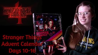 Stranger Things Advent Calendar Opening Days 10  16 [upl. by Ylsew]