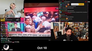 xQc reacts to Destiny Exposing Hasan on Twitter [upl. by Biddie]