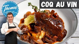 Coq au vin  der Klassiker aus Frankreich [upl. by Drucill]