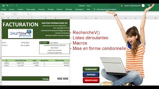 Créer un gestionnaire de facturation automatisée dans Excel [upl. by Nisaj575]