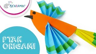 Dzień Ptaka  Papierowy ptak  Ptak origami  Diy paper bird  Origami bird🐦 [upl. by Araeit]