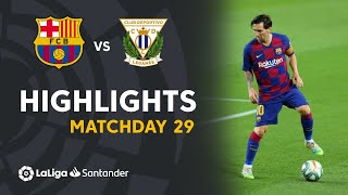 Highlights FC Barcelona vs CD Leganés 20 [upl. by Kele]