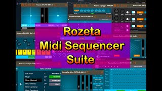 Rozeta MIDI Sequencer Suite by Bram Bos  Still Brilliant  Tutorial for iOS [upl. by Maharva]