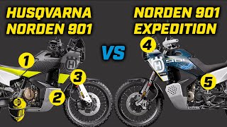 KTM 890 Vs Husqvarna Norden 901 mellizas no gemelas [upl. by Ayerhs]