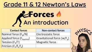 Grade 11 and 12 Forces Physics [upl. by Farant]