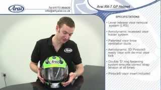 Arai RX7 GP Helmet Specification [upl. by Acinnor111]