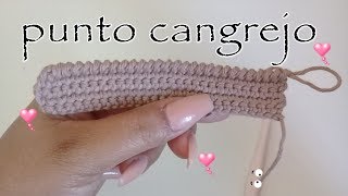 Punto cangrejo tejido a crochet tejido facilganchillo [upl. by Floridia]