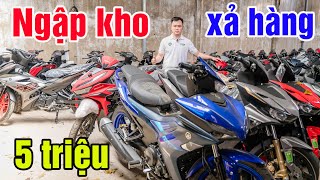 HƠN 1000 CHIẾC XE CHƯA ĐỔ XĂNG CHỜ XẢ EXCITER 155 ABS WINNER V4 VISION VARIO SH FUTURTE SỐC 5 TRIỆU [upl. by Azenav]