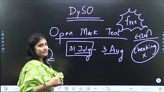 Free Mock Test for DySO Mains  Shruti Panchal Mam  31 July to 4 August [upl. by Eylloh]