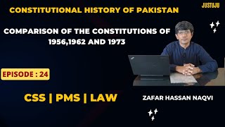 Comparison of the Constitutions Consti History of Pakistan Zaffar Hassan Naqvi [upl. by Stoeber]