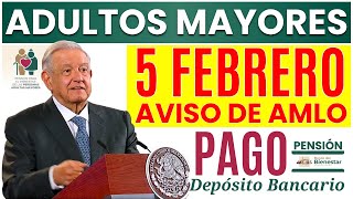 🔴¡ATENCIÓN ADULTOS MAYORES🔔PAGO Y AVISO DE AMLO URGENTE🔔 [upl. by Buford321]